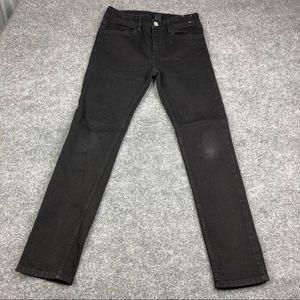 H&M High Rise Jegging Pants black Wash Skinny Stretchy 24x25